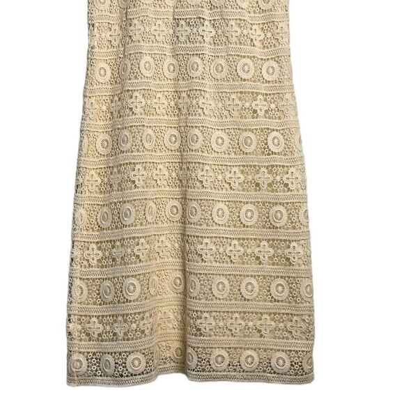 See by Chloe‎ Ecru Crochet Lace Mini Dress Short Sleeves Size 2 NEW - Picture 3 of 12